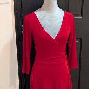 Red Wrap Dress Size 6 London Times